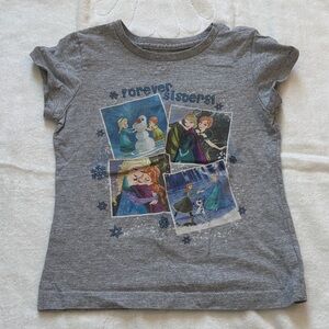 Disney Frozen Gray Short Sleeve Tee